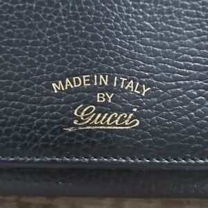 Gucci Wallet long black leather